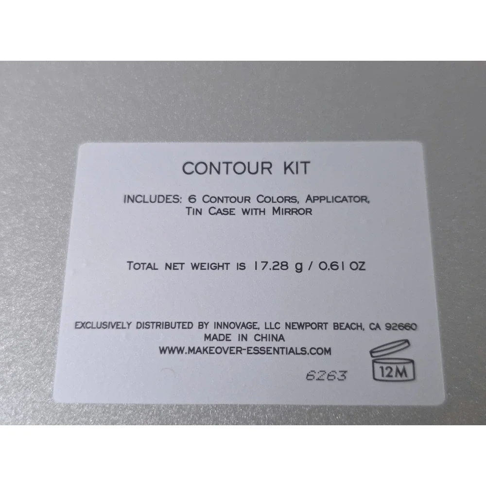 Makeover Essentials Contour Kit 6 Color Face Palette with Mirror‎ and Brush New